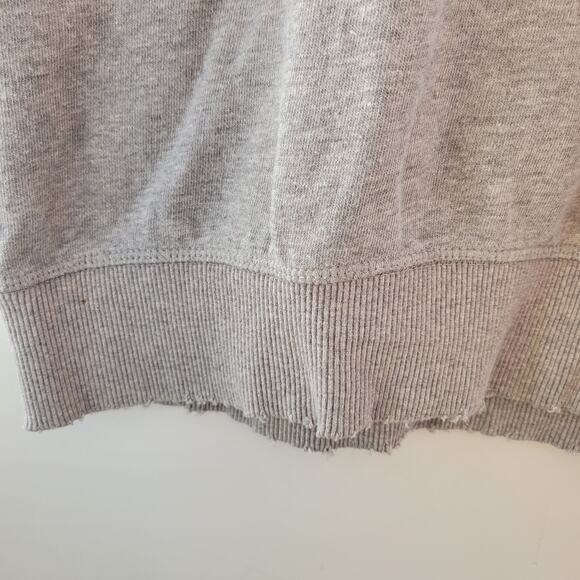 Free People That Tee Short Sleeve Pullover In Gray SZ S/P Oversized - Picture 8 of 9